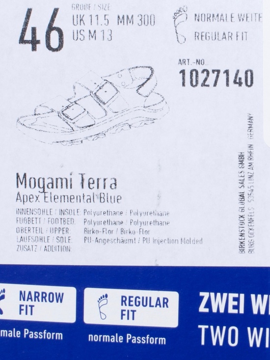 NWT Birkenstock Mogami Terra Size 46/Men\'s Size 13/Wide Width main image 5